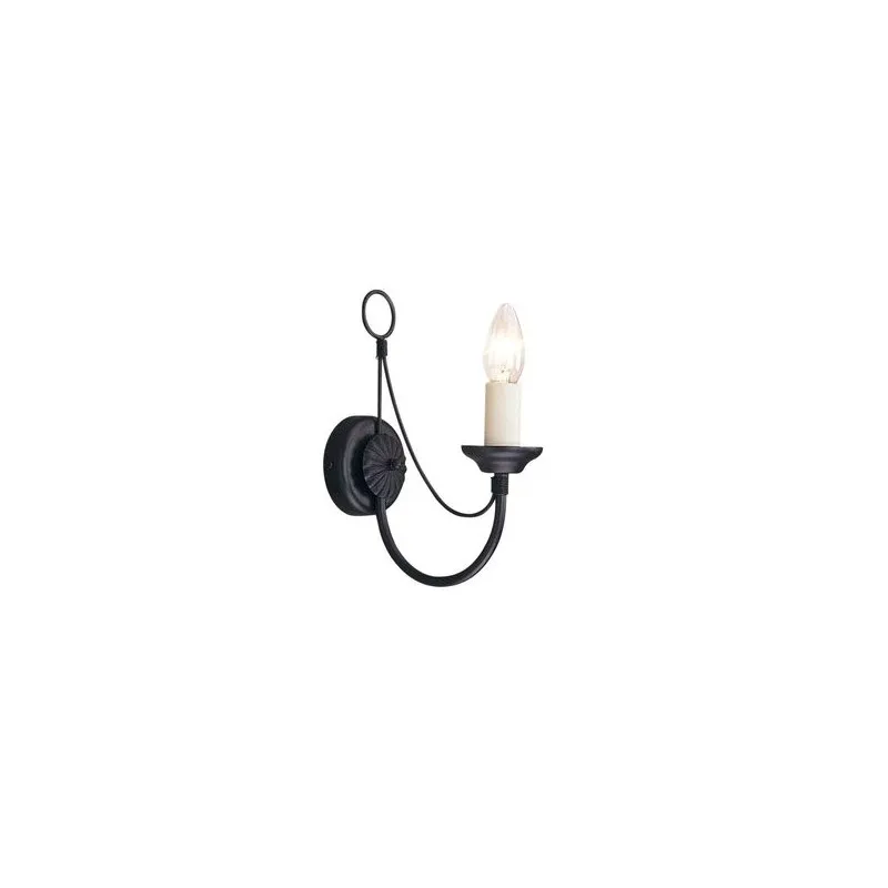 Applique Murale Carisbrooke H 27cm 1x60W Noir