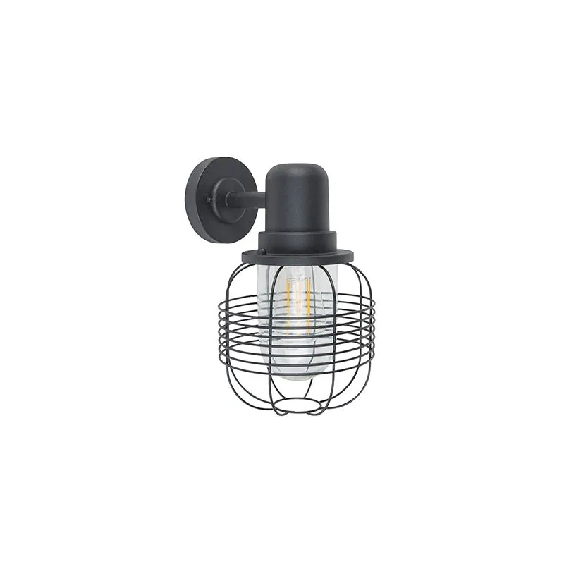 Applique murale country noir IP44 - Guardado