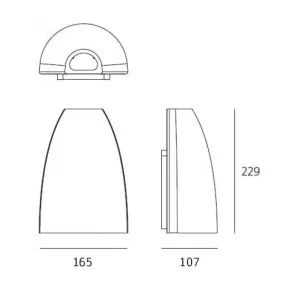 Artemide - Molla AP LED - Applique murale d'extérieur