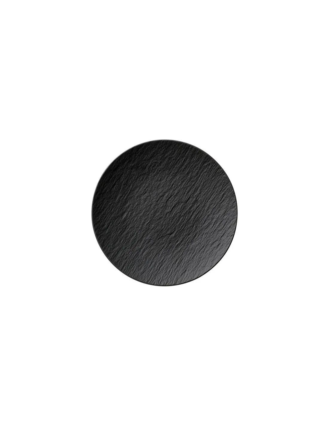 assiette coupe universelle 25 cm noire - manufacture rock - villeroy et boch