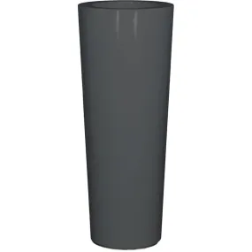 Bac fibres de verre gelcoat Ø42cm h75cm ext. Colonne gris glossy