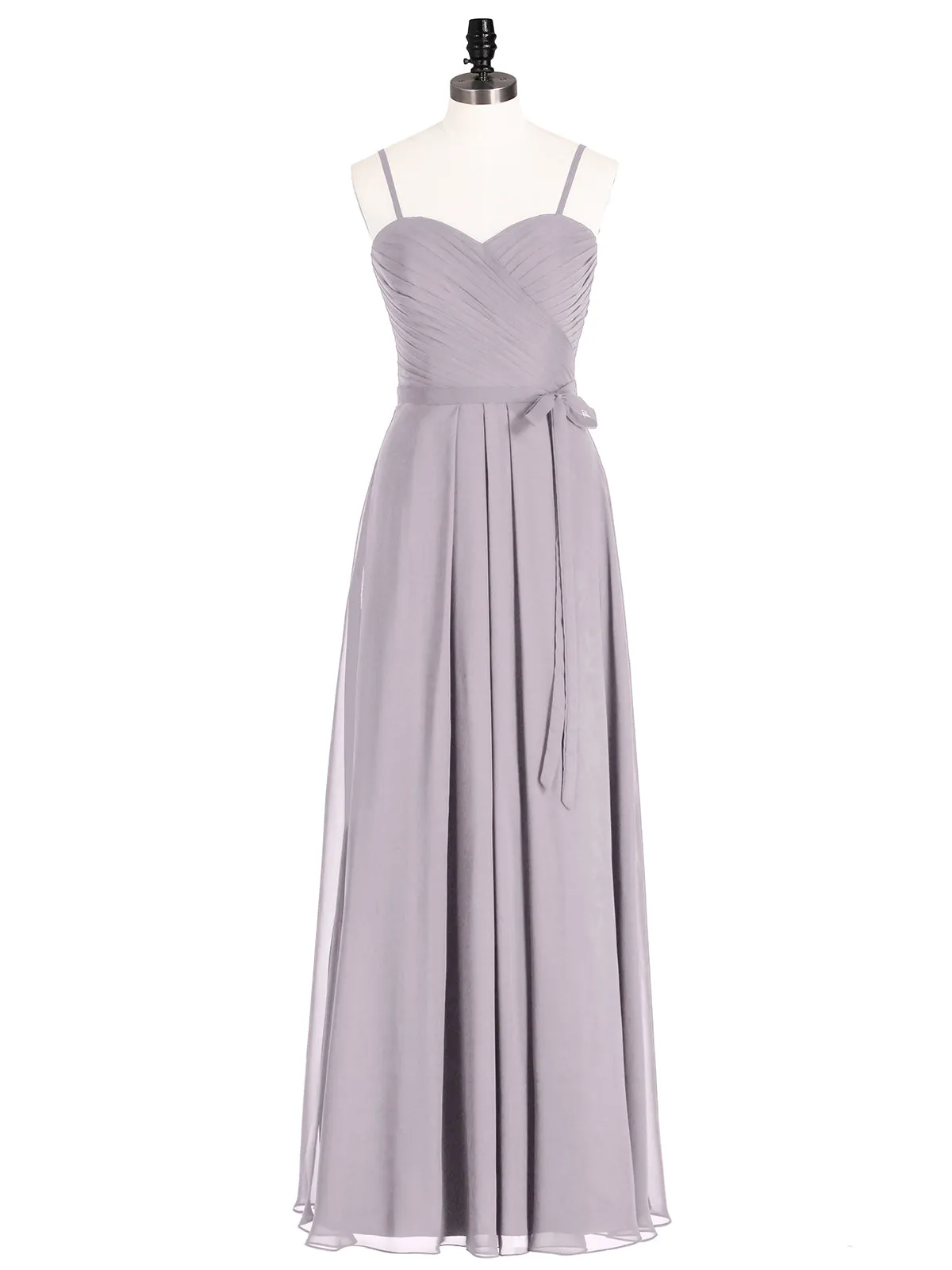 Bretelles Spaghetti Mousseline Robe avec Col en Cœur Dusk Grande Taille