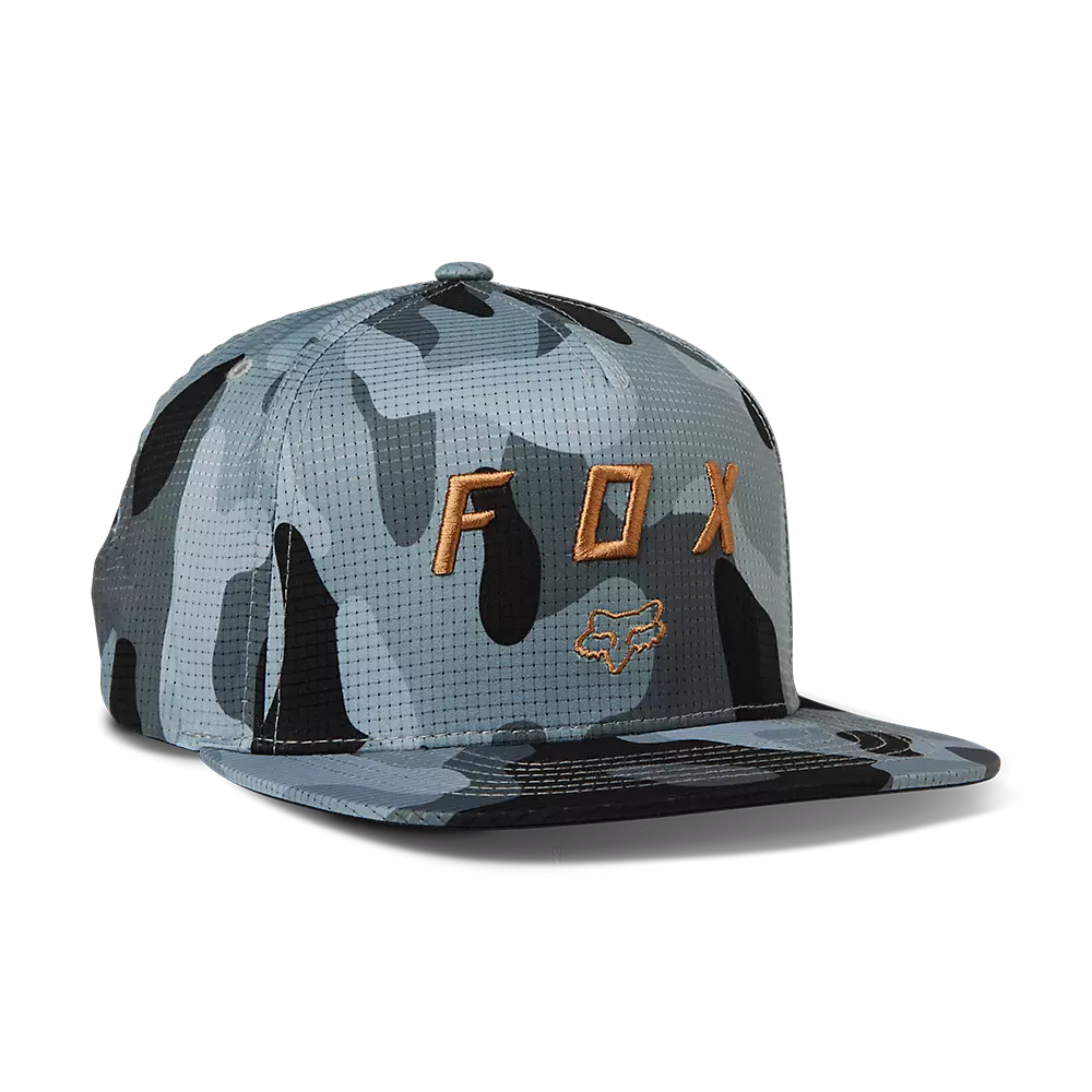 casquette fox vzns camo tech snapback black camo