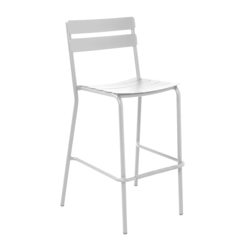 Chaise haute de terrasse blanche oviala