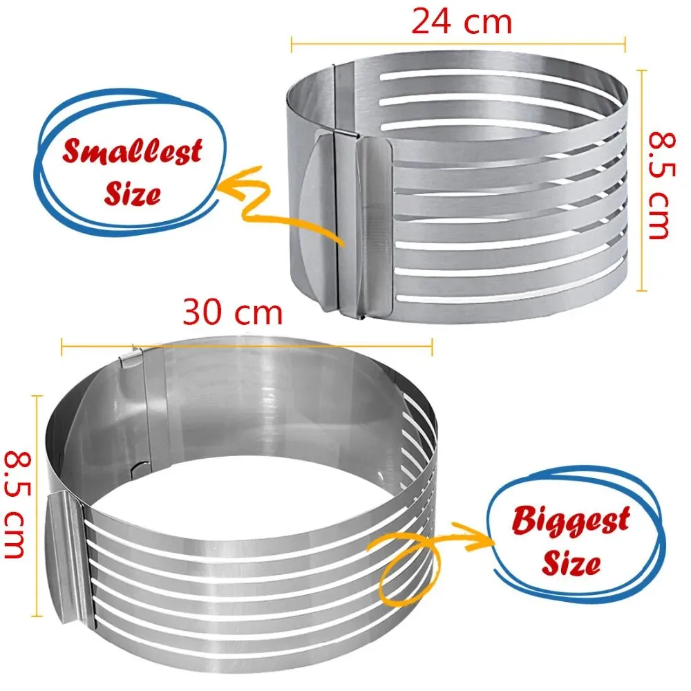 Coupe gâteaux ronds réglables