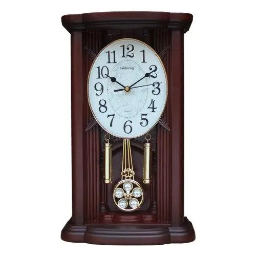 Horloge Pendule Murale Style Vintage Foncé