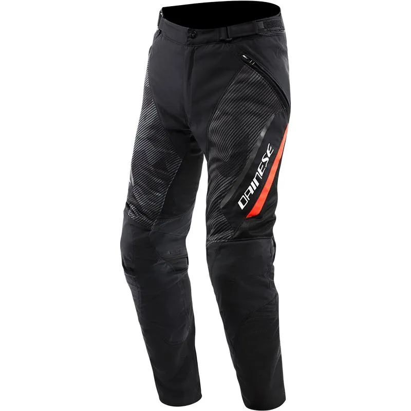 Pantalon DRAKE 2 SUPER AIR DAINESE noir/anthracite/rouge - MAXXESS.FR, Pantalon moto textile
