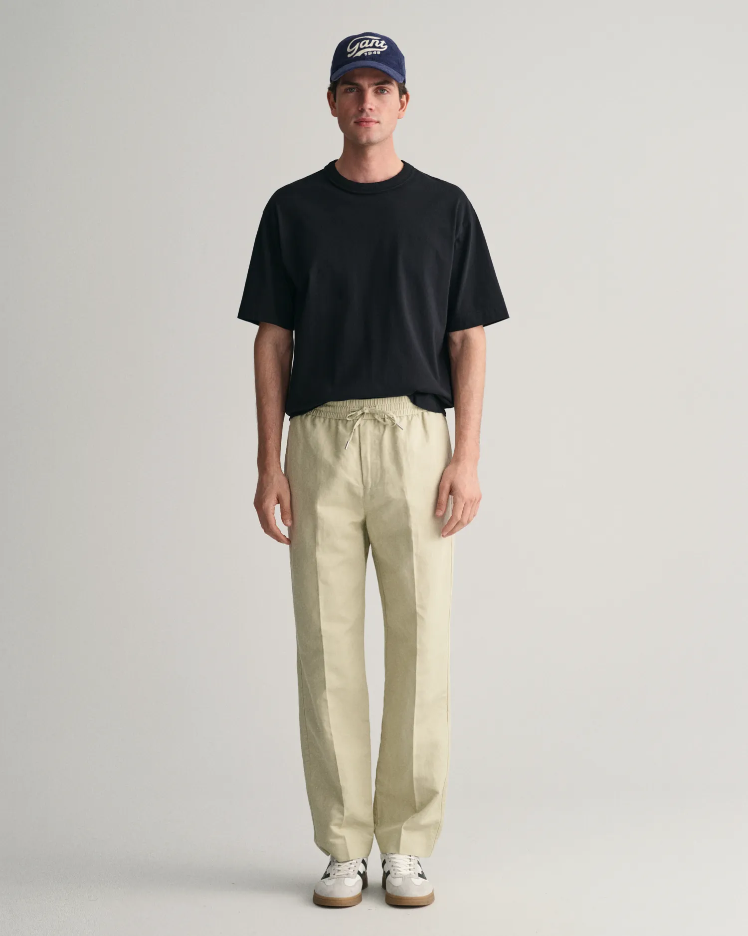 Pantalon en coton et lin