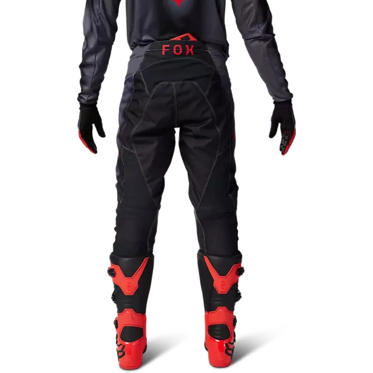 Pantalon Fox 180 Interfere MX24 30 Gris Rouge - Pantalon Cross