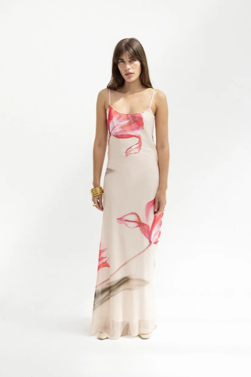 Robe longue dos-nu