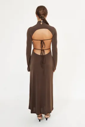 Robe longue dos-nu