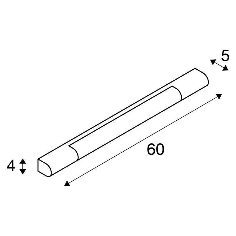 TRUKKO 60/90 applique LED 8.8W IP44 chrome/blanc (149762)